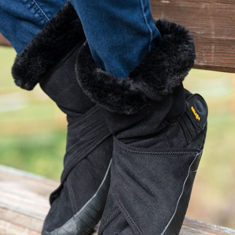 Vibram Furoshiki Herre Støvler Sort - Eastern Traveler Classic Shearling Mid - 3756IMVGX